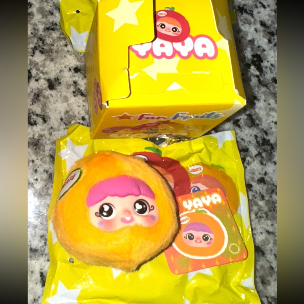 Yellow and Pink Kids yaya fun plush